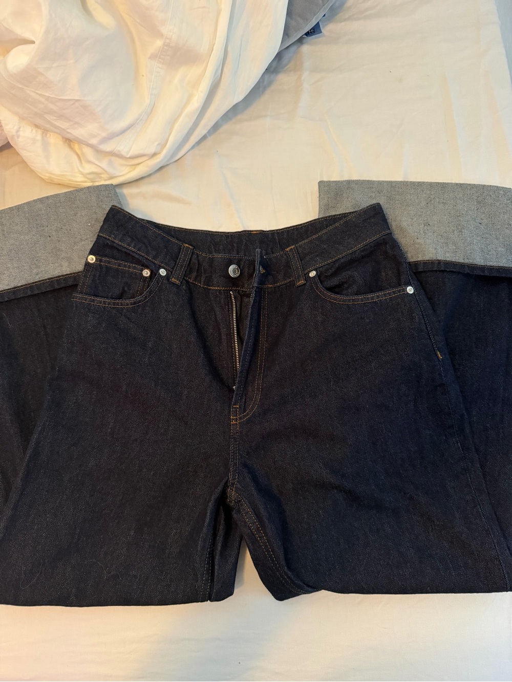 ASOS Dark Indigo Straight-Leg Jeans